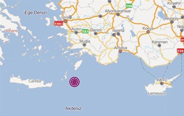 Akdenizde peş peşe korkutan depremler