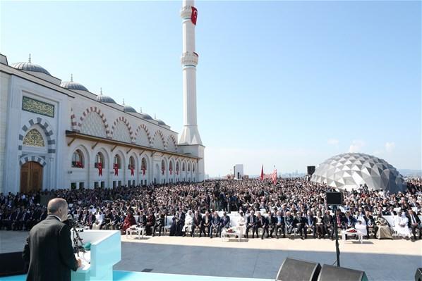 İstanbulda tarihi gün Büyük Çamlıca Camisi açıldı