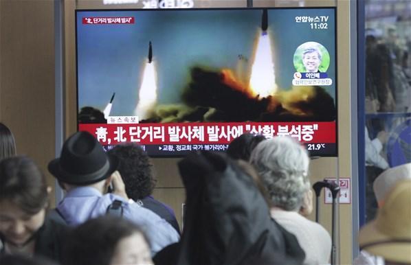 Kuzey Kore füzeleri peş peşe ateşledi
