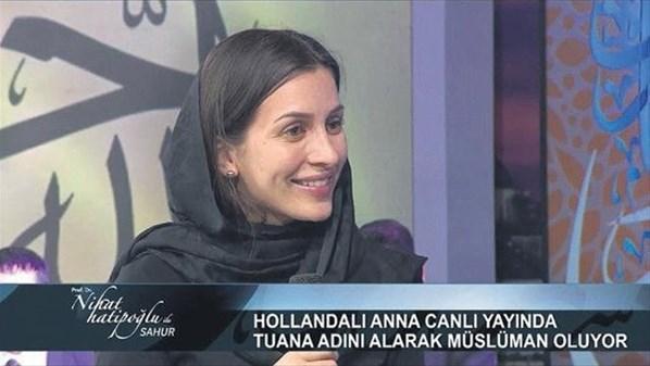 Hollandalı Anna canlı yayında Müslüman oldu