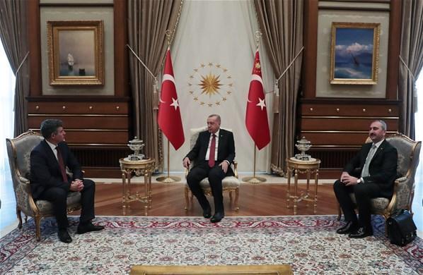 Cumhurbaşkanı Erdoğan, Feyzioğlunu kabul etti