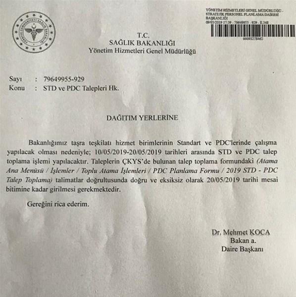 Sağlık Bakanlığı harekete geçti  PDCler düzenleniyor