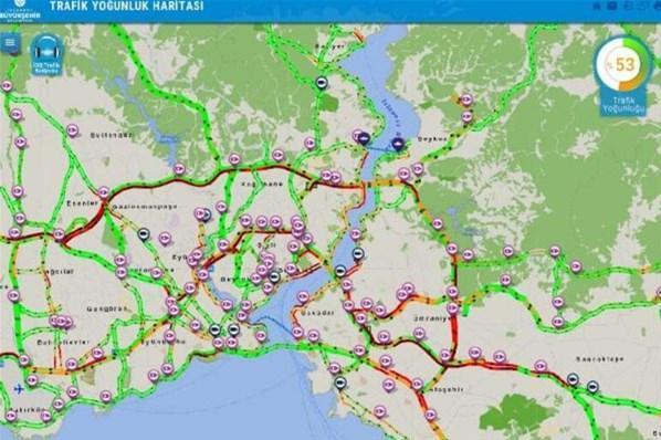İstanbulda bayram yoğunluğu Trafik felç