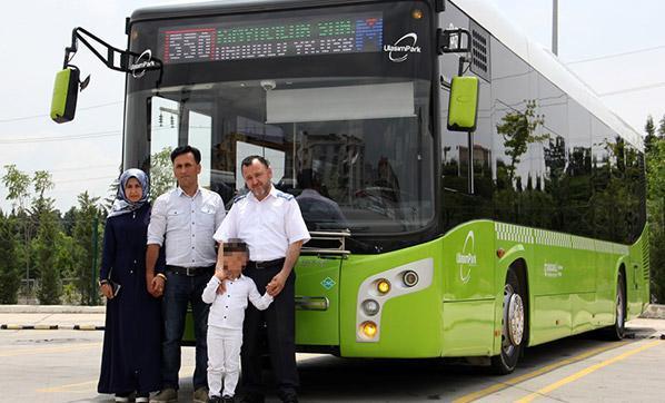 Otobüste unutulan 5 yaşındaki çocuk ailesine teslim edildi