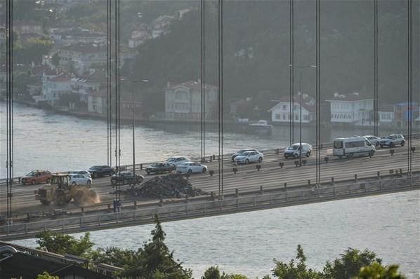 15 Temmuz Şehitler ve FSM köprülerinde çalışma başladı Trafik kilit...