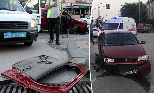 Ankarada feci kaza İki kadın kanlar içinde kaldı