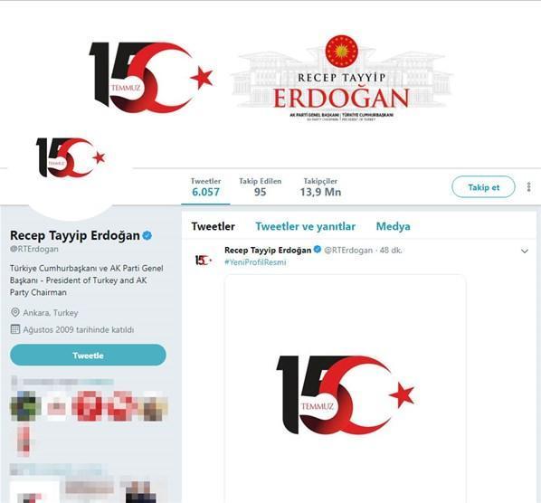 Erdoğandan sosyal medyada 15 Temmuz vurgusu