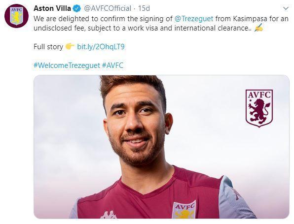 Trezeguet, Aston Villaya imza attı
