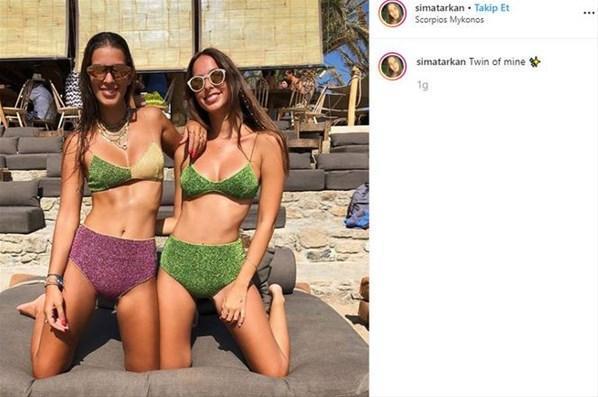 Dila - Sima Tarkan kardeşlerin bikinileri el yakıyor