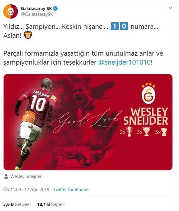 Wesley Sneijder kariyerini noktaladı