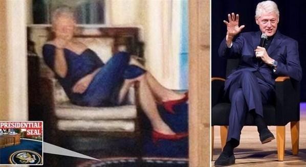 Şok iddia Sapık milyarderin evinde Bill Clintonun kadın elbiseli fotoğrafı bulundu