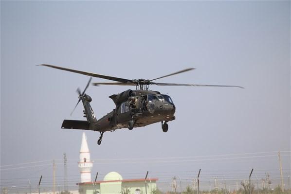 Akçakale’de zırhlı araç ve helikopter hareketliliği