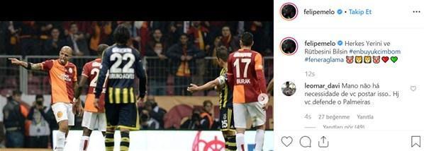 Felipe Melodan Fenerbahçelileri çıldırtan paylaşım