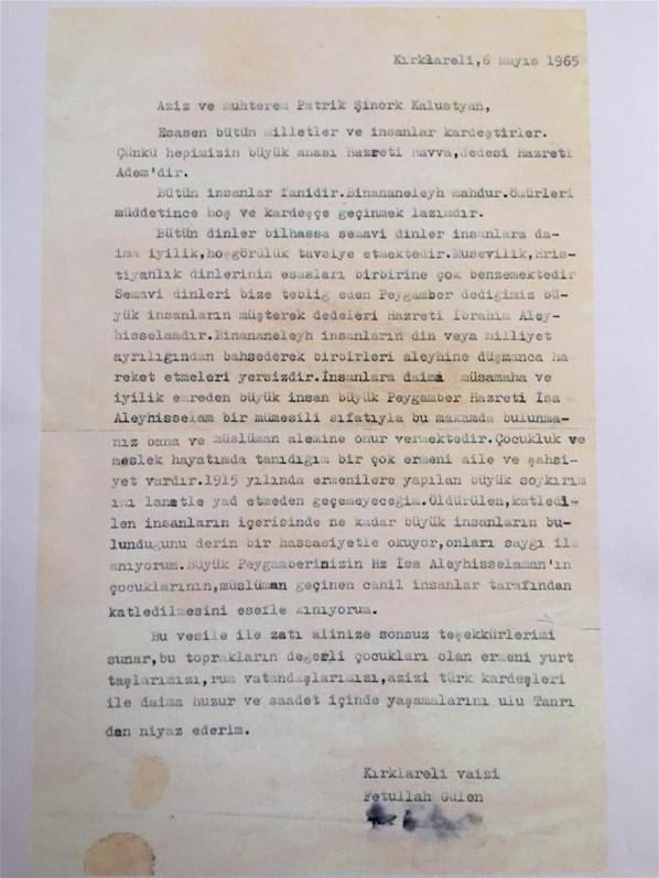 FETÖ şüphelisinin evinde Gülenin Ermeni papaza yazdığı mektup çıktı