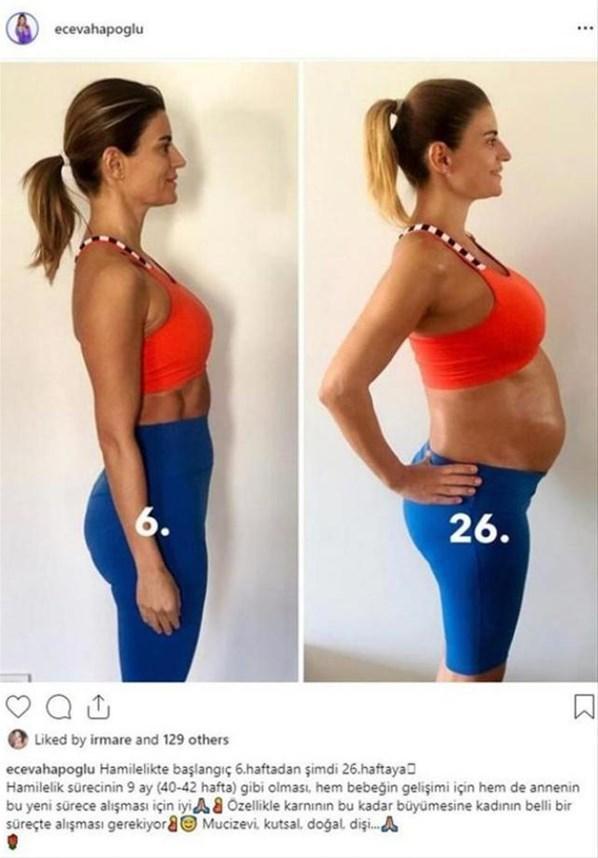 Göbeğimi 5 aylık hamile görüntüsüne kavuşturdum.