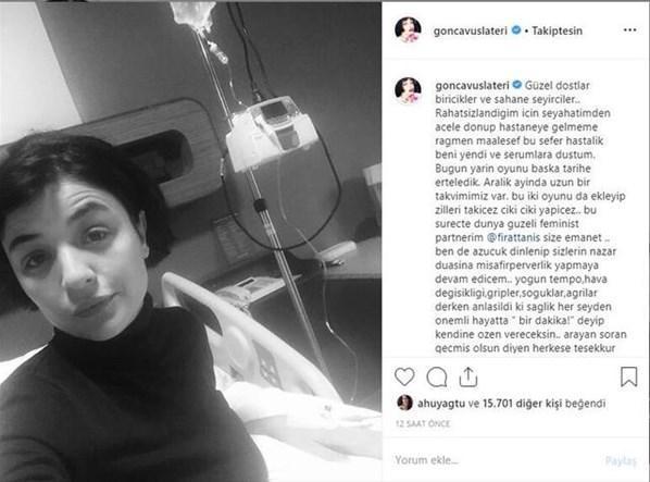 Gonca Vuslateri hastanelik oldu: Bu sefer hastalık beni yendi