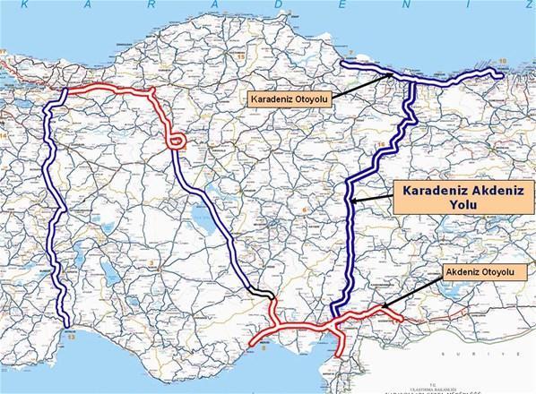 Karadeniz Akdeniz yolu nerelerden geçiyor Karadeniz Akdeniz yolu ne zaman açılacak