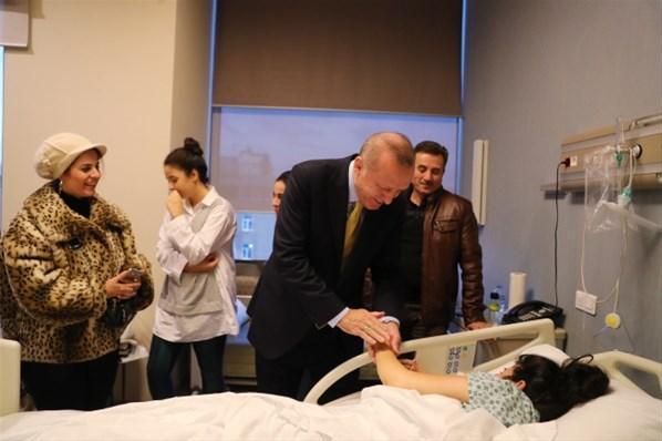 Cumhurbaşkanı Erdoğandan hasta ziyaretleri