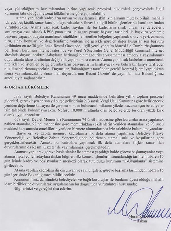 Memur ve sözleşmeli personel alımı ile ilgili flaş karar Bakanlık 81 ile genelge gönderdi...
