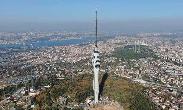 Cumhurbaşkanı Erdoğan yapımı devam eden Çamlıca Kulesini inceledi