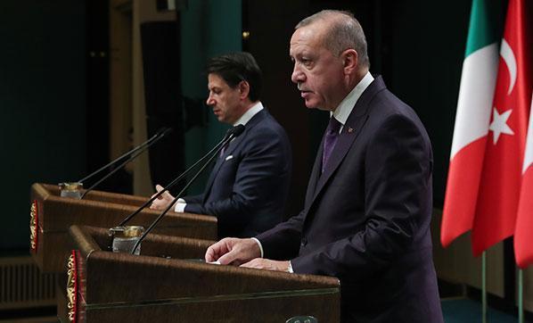 Cumhurbaşkanı Erdoğan- Başbakan Conte görüşmesi sonrası ortak açıklama