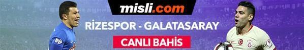Çaykur Rizespor - Galatasaray maçınca Canlı Bahis heyecanı Misli.comda
