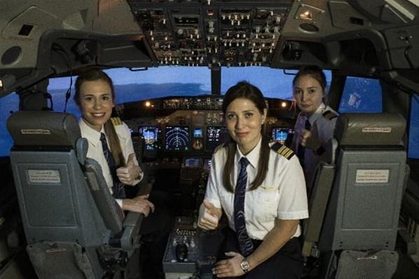 THY, kadın pilot sayısında tarihi rekor kırdı