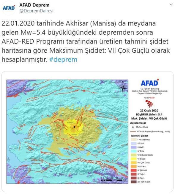 Manisadaki deprem sonrası AFAD duyurdu: Çok güçlü...