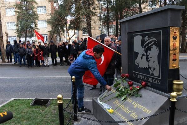 Diyarbakırda şehit edilen Gaffar Okkan ve polis memurları törenle anıldı