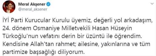 24. Dönem Milletvekili Hasan Hüseyin Türkoğlu vefat etti