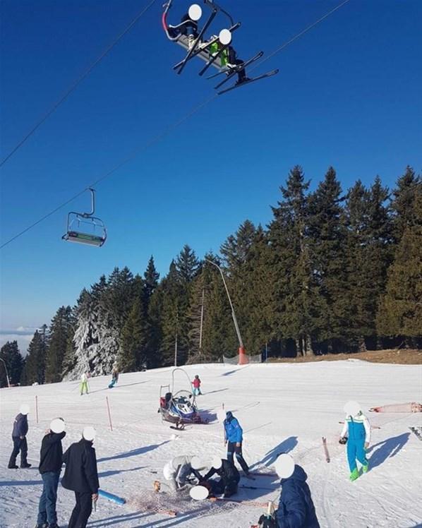 Milli kayakçı, Slovenyada teleferikten düşen çocuğu kurtardı