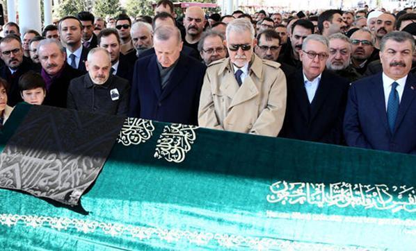 Cumhurbaşkanı Erdoğan cenaze törenine katıldı