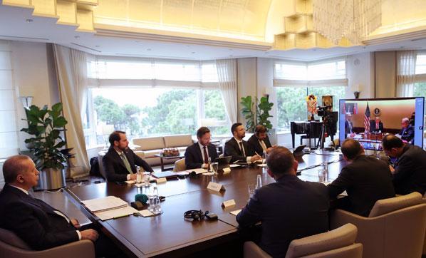 Cumhurbaşkanı Erdoğan, video konferansla G20 Liderler Olağanüstü  Zirvesine katıldı