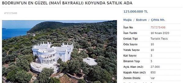 Bodrum açıklarındaki ada satışa çıkarıldı