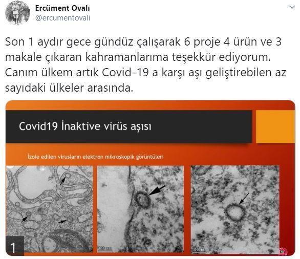 Ercüment Ovalı aşıyı buldu mu Corona virüsü salgını (covid 19) aşısı bulundu mu Prof. Dr. Ercüment Ovalıdan aşı açıklaması