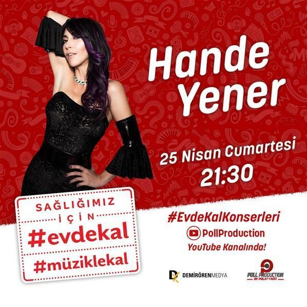 Sahne şovları ve danslarıyla Hande Yener’den konser şöleni