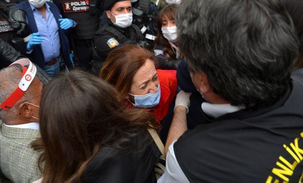 DİSK önünden Taksime yürümek isteyen gruba gözaltı