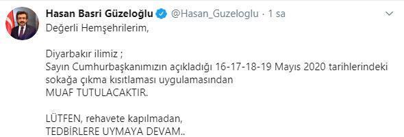 Son dakika gelişmesi 4 günlük sokağa çıkma kısıtlamasında 6 kent muaf tutuldu