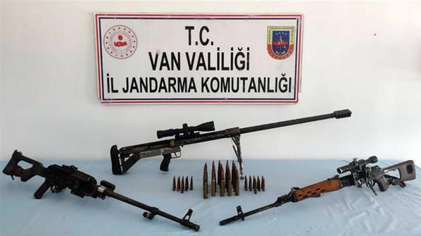 Terör örgütü PKKnın suikast silahları bulundu