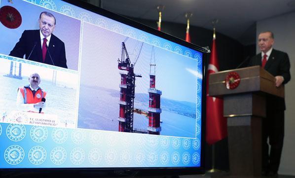 Çanakkalede tarihi gün Cumhurbaşkanı Erdoğan müjdeledi: 6 dakikada tamamlanacak