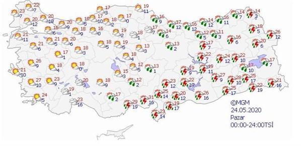 Meteorolojiden İstanbul dahil üç kent için sağanak uyarısı...