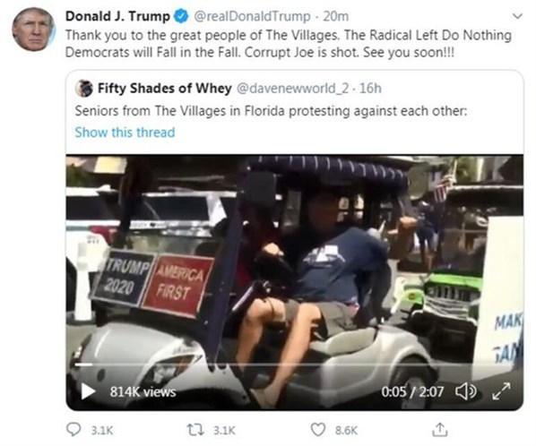 Trump ırkçı videoyu retweet edip sildi