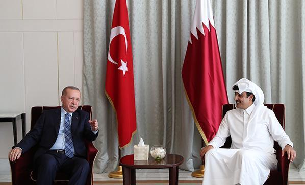 Cumhurbaşkanı Erdoğan Katara geldi