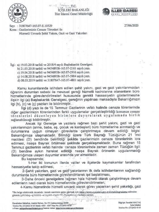 İçişleri Bakanlığı 81 ile genelge gönderdi O işlerde çalışmayacaklar...
