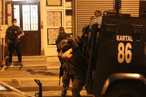İstanbulda terör operasyonu, çok sayıda gözaltı