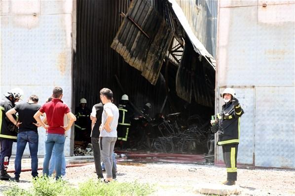 Kayseride ambalaj fabrikasında yangın