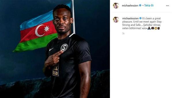 Dünyaca ünlü futbolcu Michael Essienden Azerbaycana destek