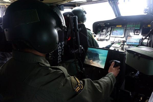 Jandarmadan helikopter destekli sahil denetimi