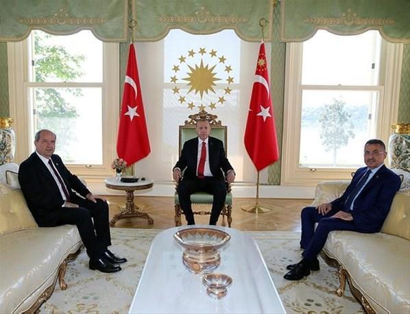 Cumhurbaşkanı Erdoğan KKTC Başbakanı Tatarı kabul etti