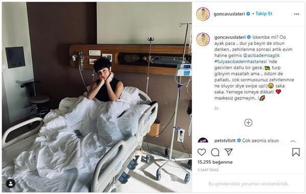 Gonca Vuslateri hastanede Sosyal medyadan duyurdu